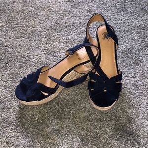 Navy Charming Charlie’s wedges